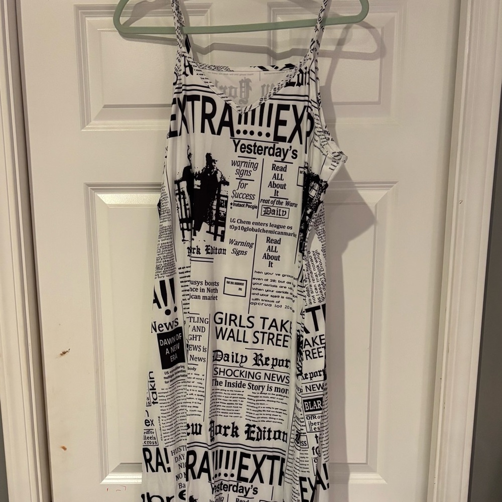 News print summer dress